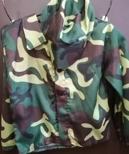 Kids Costumes to Hire - Military Camo jacket & hat